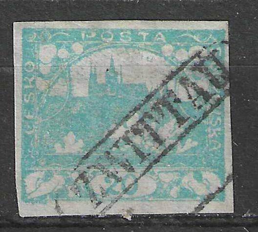Tsjechoslowakije 1918/1920 - Yvert 8 - Hradcany - 20 h. (ST), Verzenden, Gestempeld