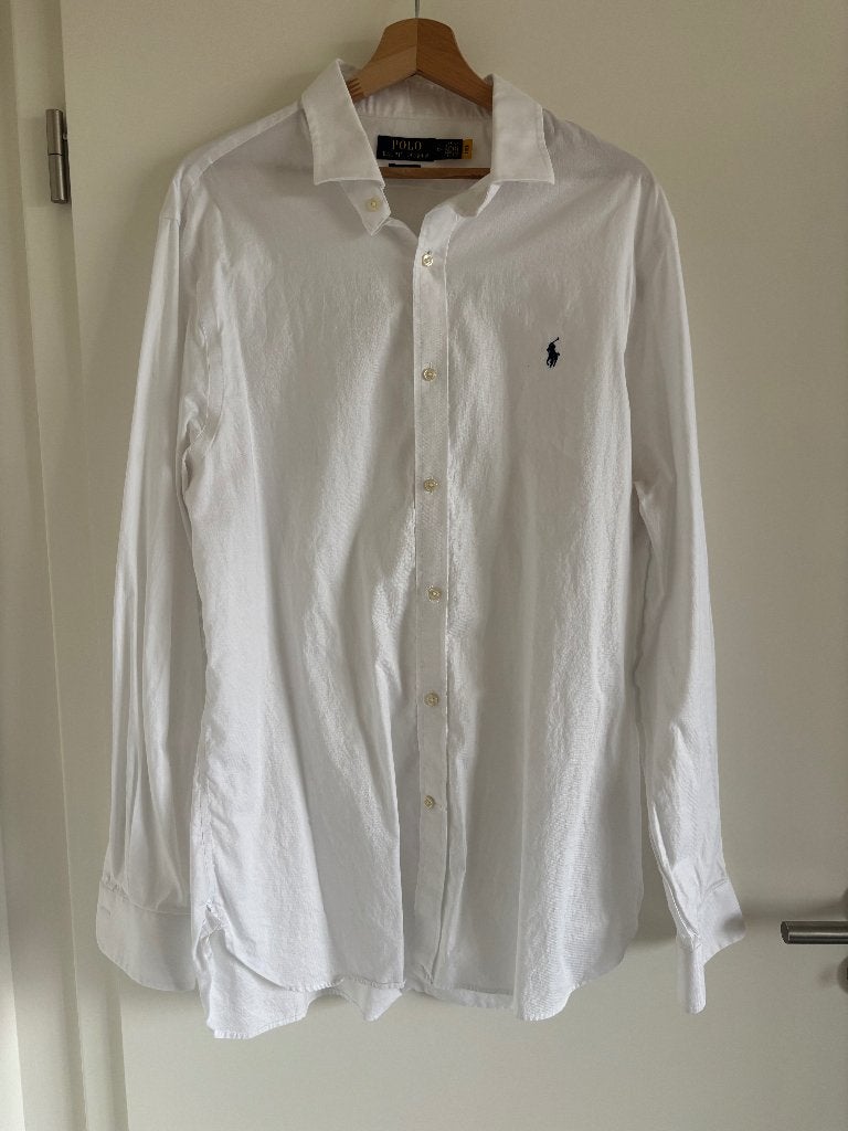 Chemise blanche Polo Ralph Lauren, Tour de cou 43/44 (XL), Enlèvement ou Envoi, Comme neuf, Polo Ralph Lauren