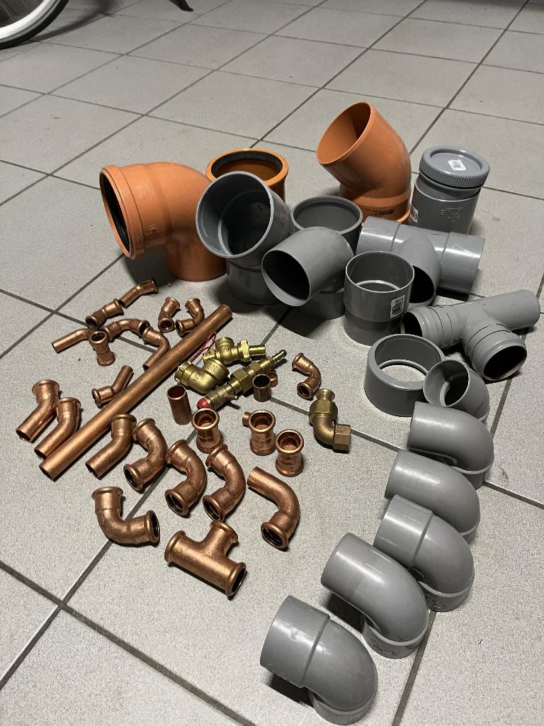 Pvc en Koperen bochten, Enlèvement, Neuf, PVC, Coudes