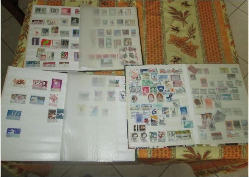 3 Postzegelboeken vol met postzegels, Ophalen of Verzenden