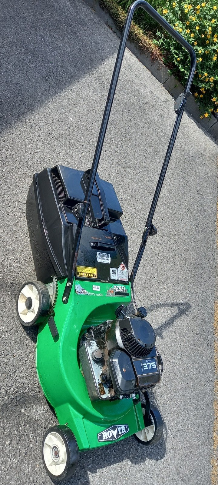 ROVER ALUMINIUM CHASSIS ZELFDUWER BENZINE GRASMACHINE, Jardin & Terrasse, Enlèvement