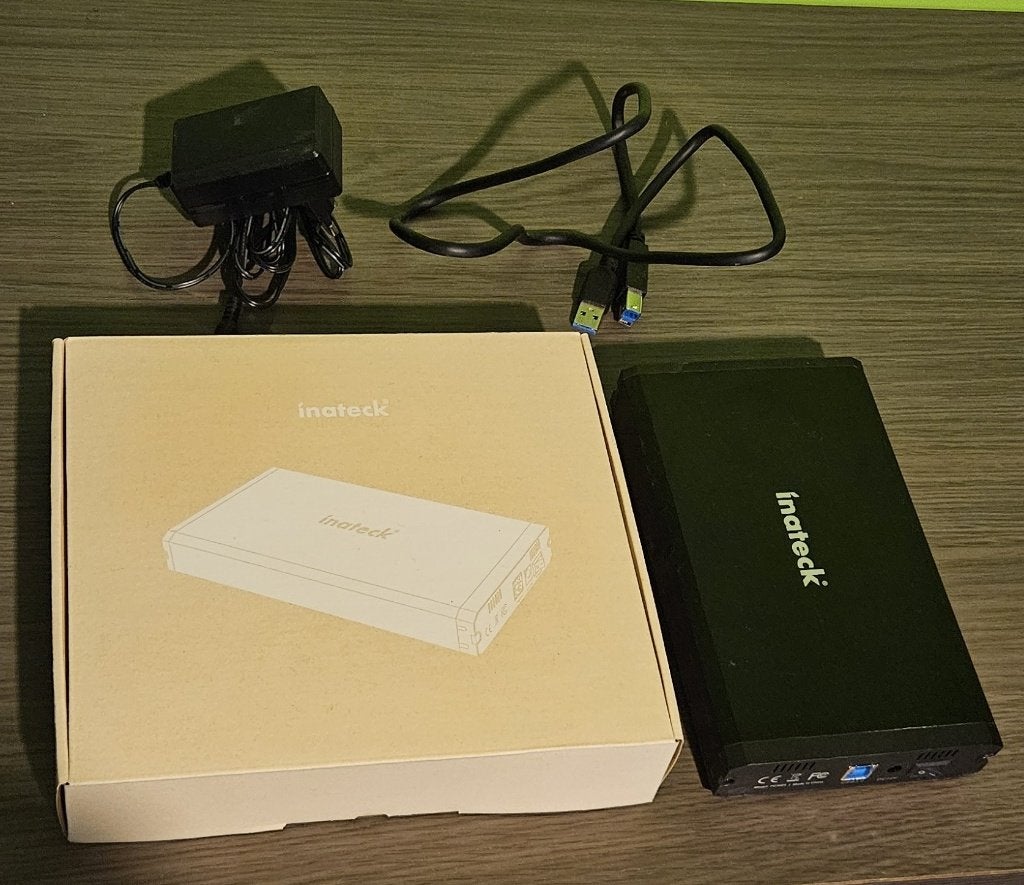 Inateck FE3001 USB3.0 Externe HDD Behuizing – 2.5/3.5" SATA, Inateck, Ophalen of Verzenden, Zo goed als nieuw, SATA
