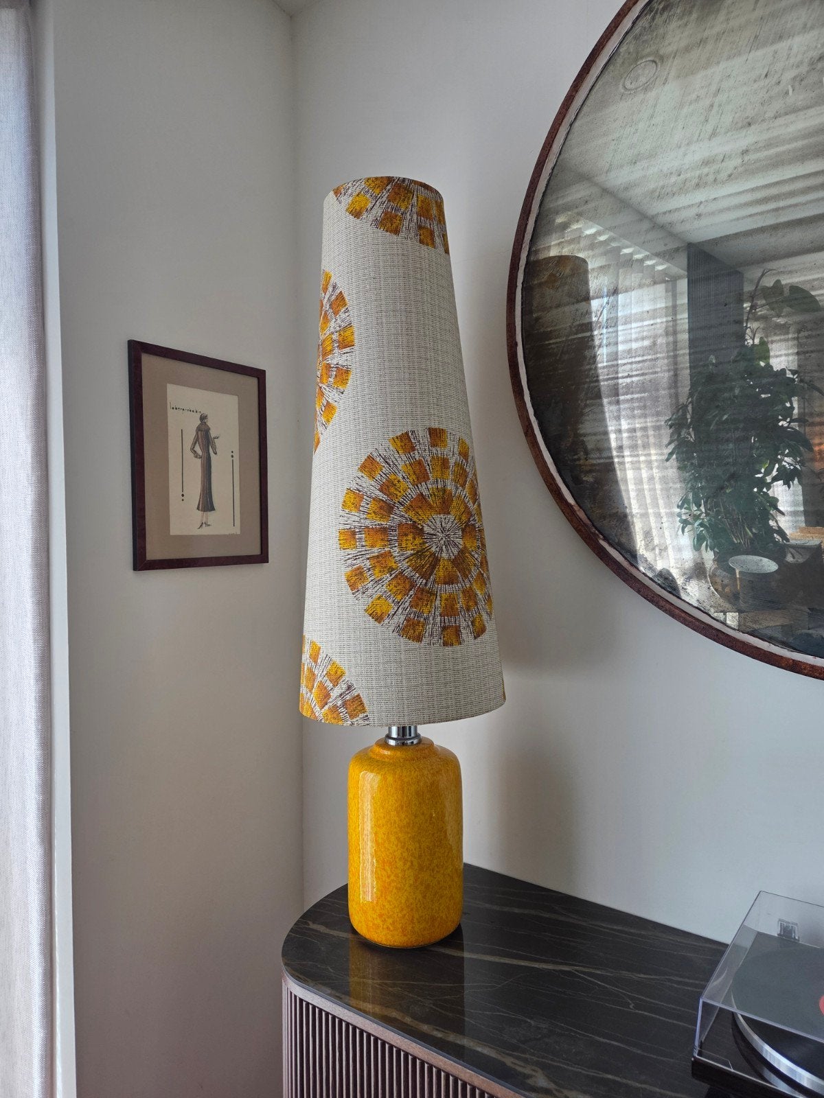 keramiek lamp jaren 70, Ophalen, Keramiek