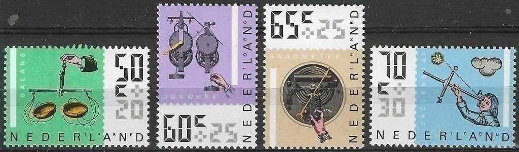 Pays-Bas 1986 - Yvert 1258-1261 - Instruments de mesure (PF), Envoi, Non oblitéré
