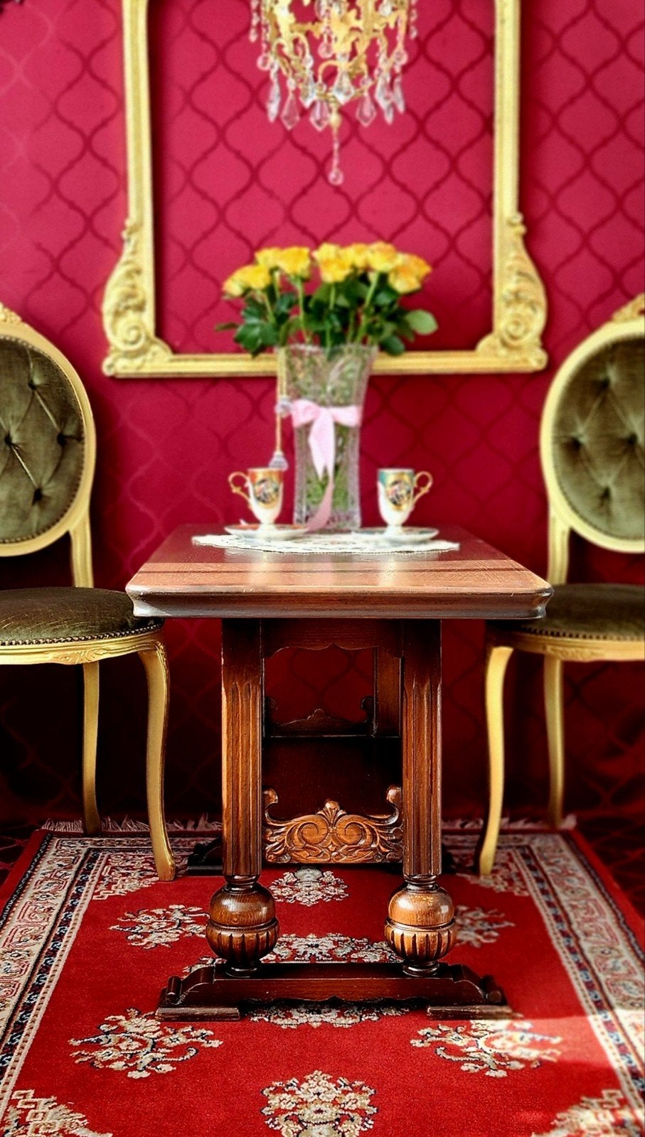 Salontafel massief hout, Antiek en Kunst, Ophalen
