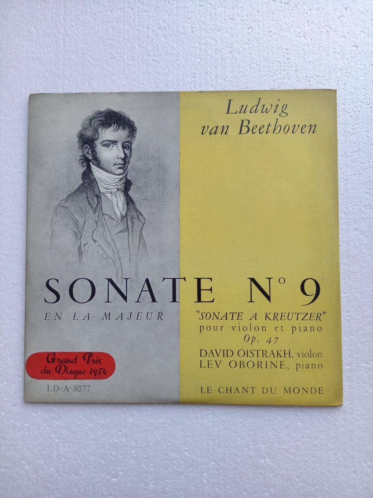 BEETHOVEN 33 TOURS 25 CM SONATE N9, LP, Enlèvement ou Envoi, Utilisé, Musique pour piano