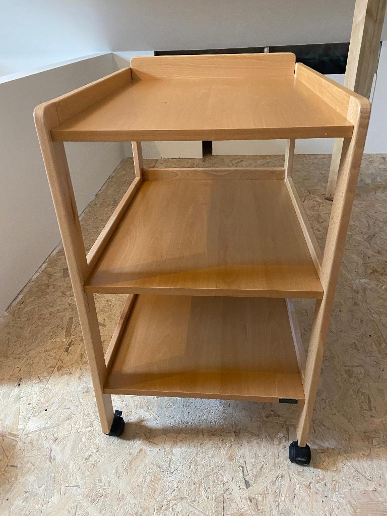 Te koop: verschoontafel op wielen voor baby, Ophalen, Zo goed als nieuw, Overige typen, Overige merken