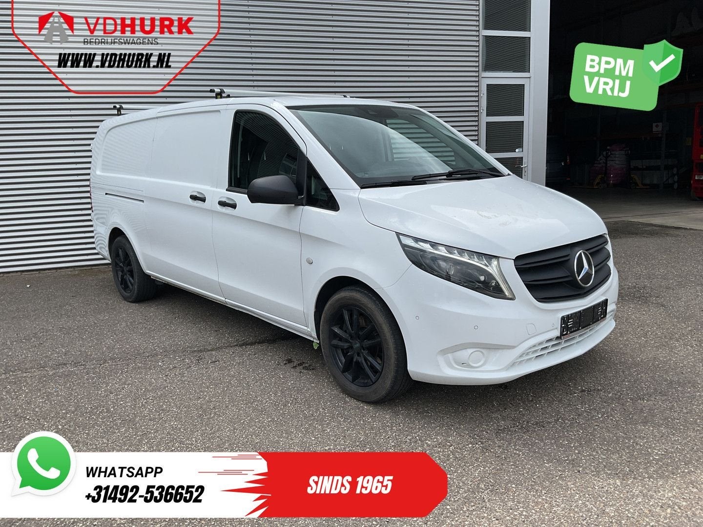 Mercedes-Benz Vito 119 CDI Aut. L3 LED/ Carplay/ Stoelverw./, Automaat, Parkeersensor, Wit, Mercedes-Benz