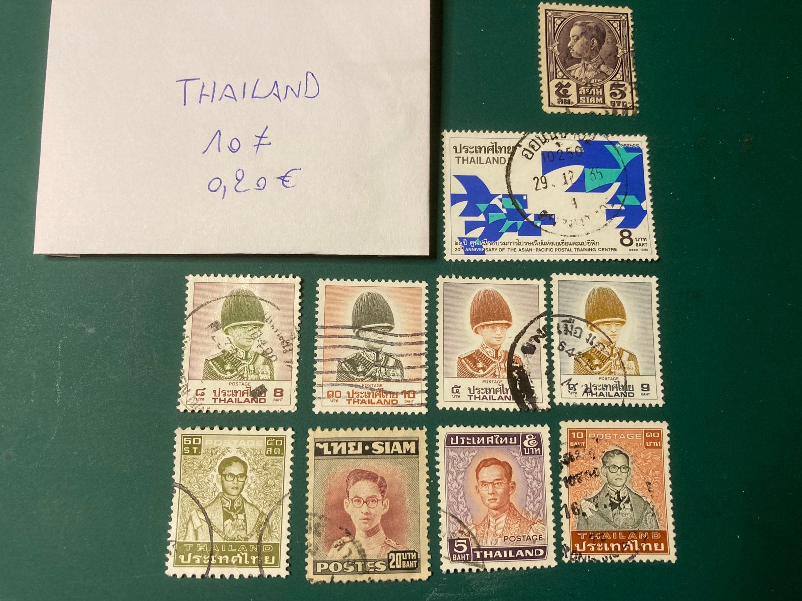 Lot de timbres de Thaïlande, Enlèvement ou Envoi, Affranchi