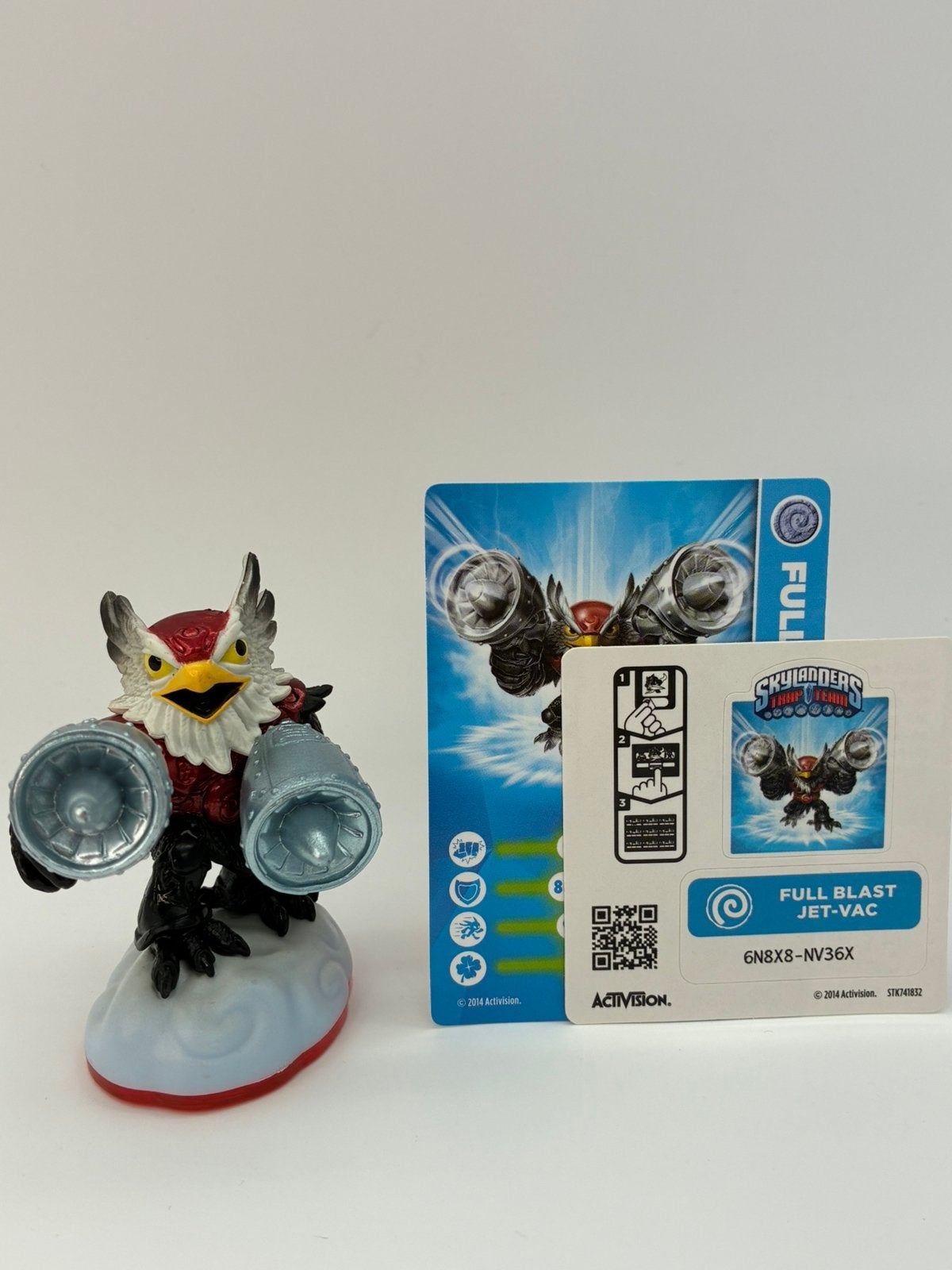 Jet-Vac Skylanders Full Blast avec autocollant et carte, Envoi, Comme neuf