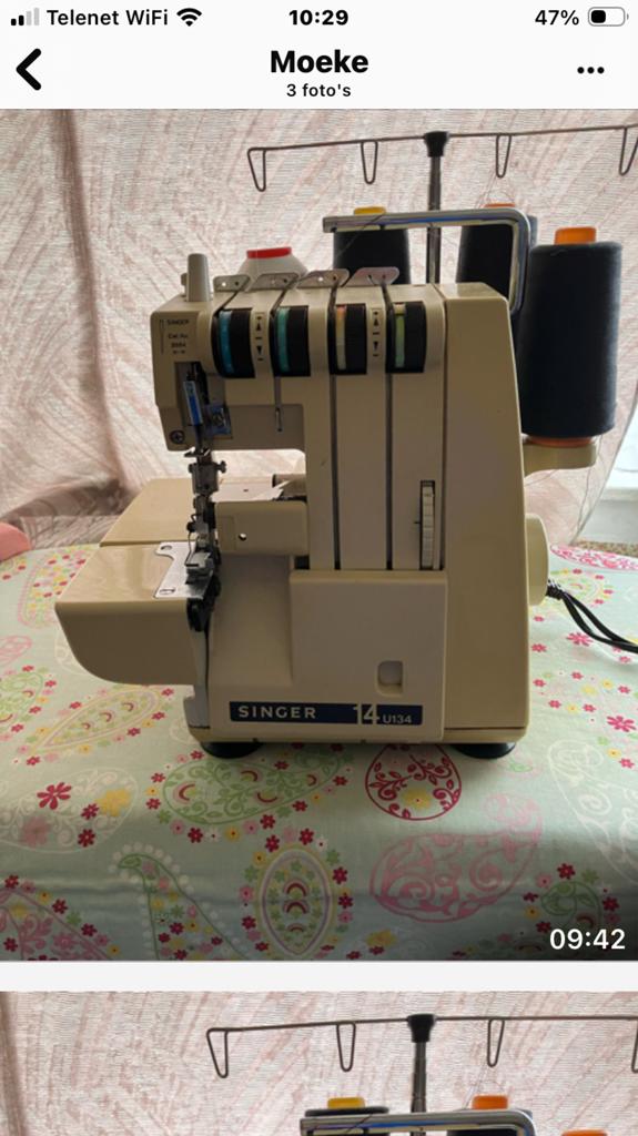 Overlock singer naaimachine, Ophalen, Gebruikt, Naaimachine, Singer