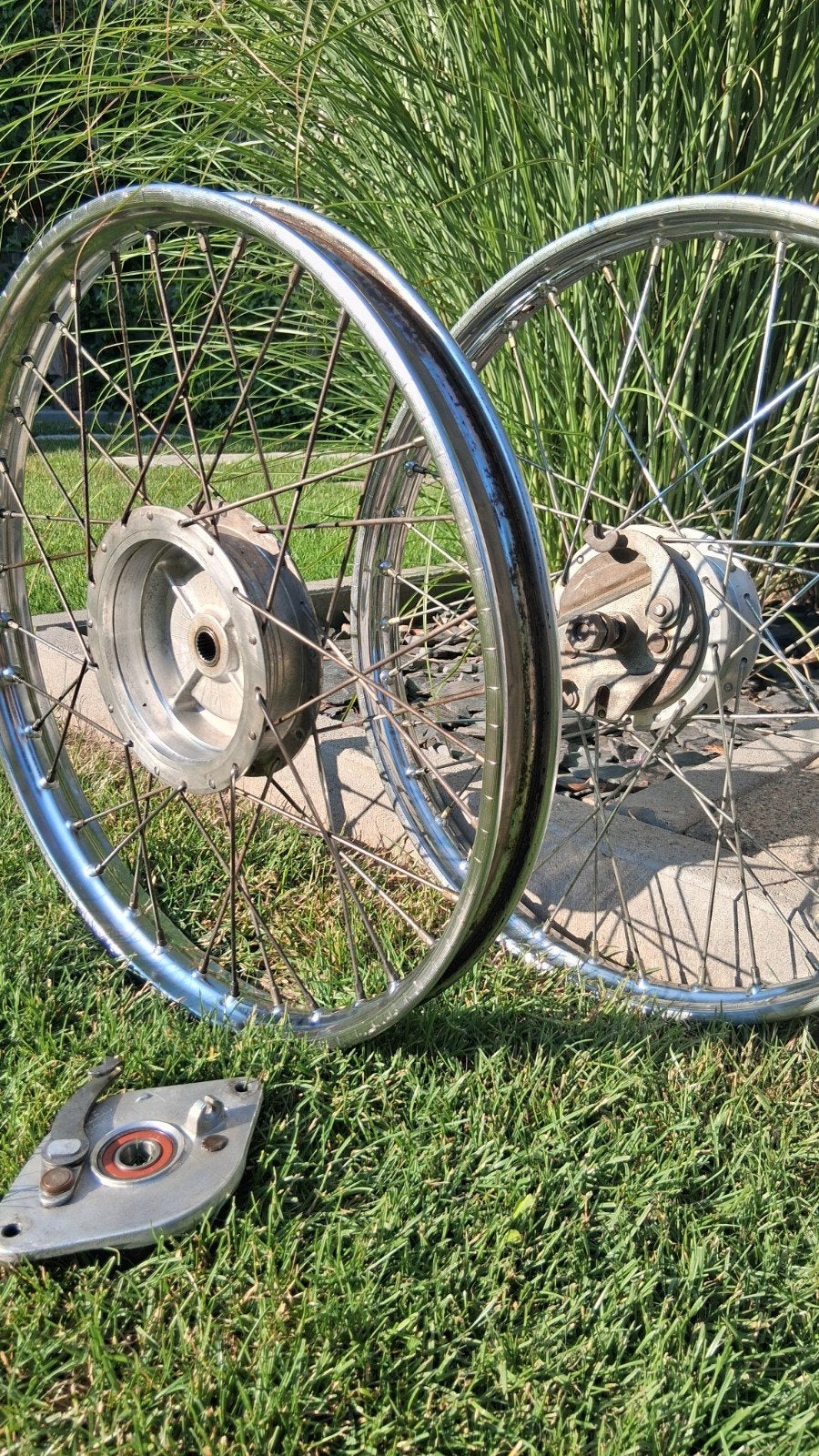 Spaakwielen met remplaten voor honda camino, Vélos & Vélomoteurs, Pièces de cyclomoteur | Oldtimers & Ancêtres, Enlèvement, Comme neuf