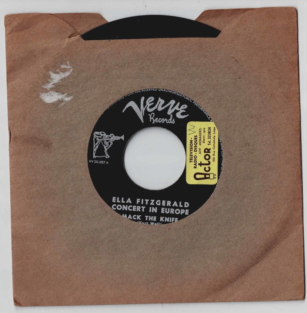 Ella Fitzgerald - Concert in Europa: Mack the Knife..., 7 inch, Ophalen of Verzenden, Zo goed als nieuw, Jazz en Blues