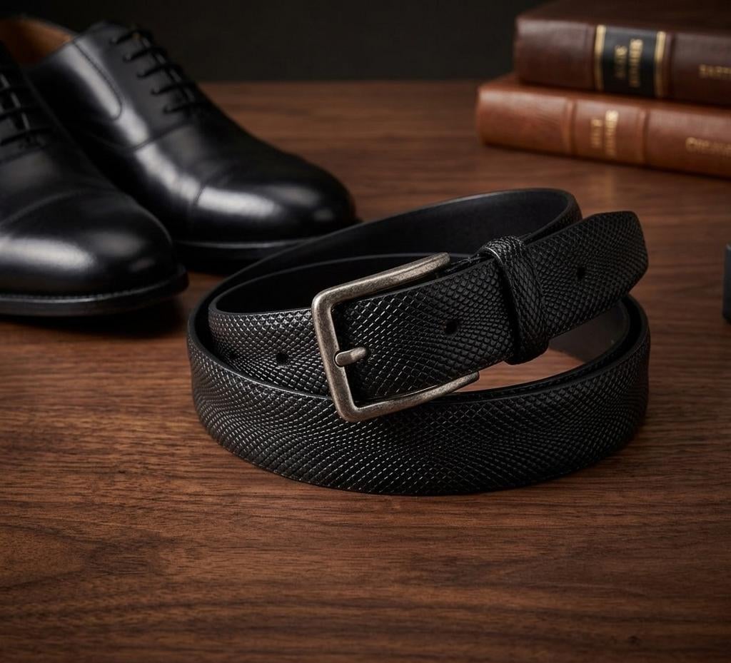 Très belle ceinture ancienne, Neuf, Cuir véritable, Enlèvement ou Envoi, 115 cm ou plus