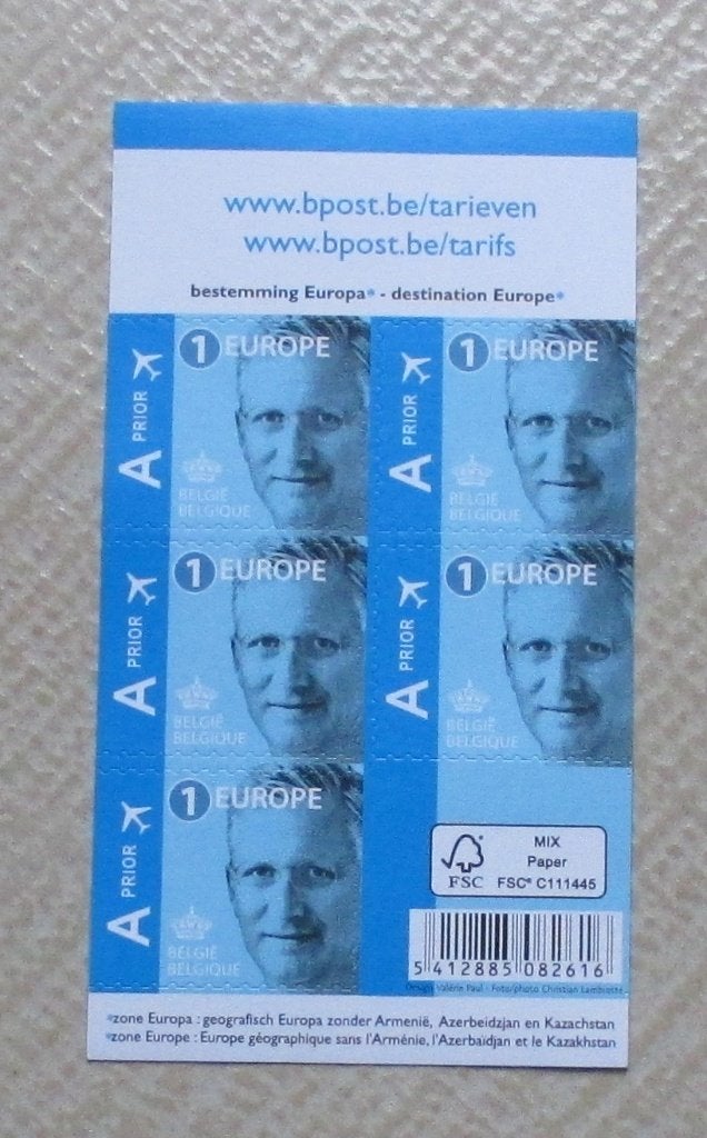 1 boekje B157 5 x N1 europa koning Filip**, Europa, Frankeerzegel, Ophalen of Verzenden, Zonder stempel