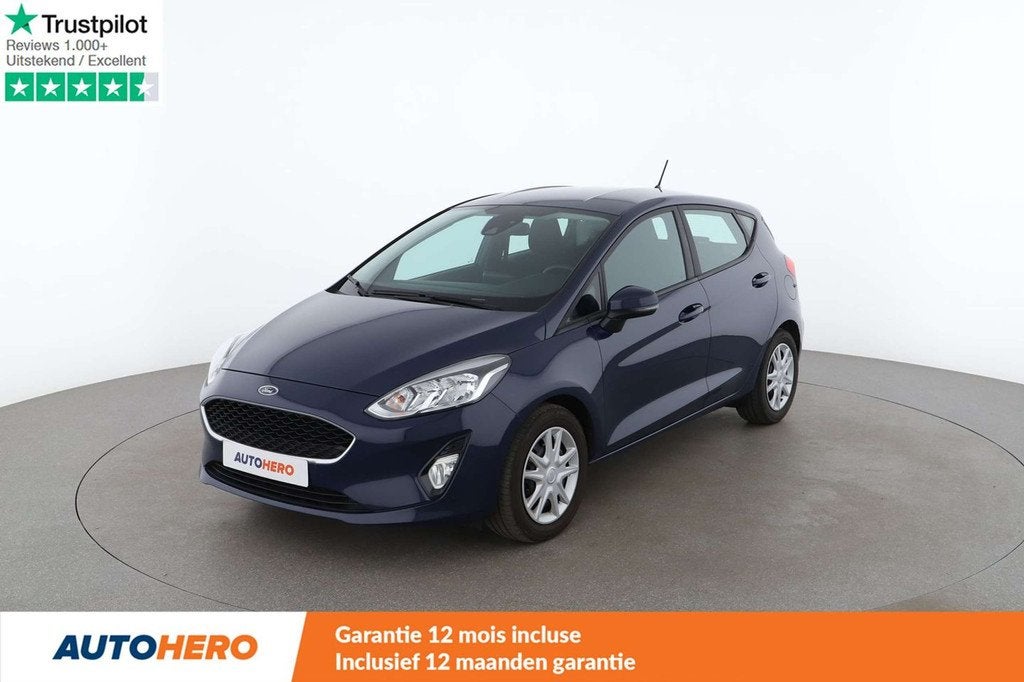 Ford Fiesta 1.0 EcoBoost Cool&Connect (bj 2019), Auto's, Stof, Gebruikt, Euro 6, Blauw