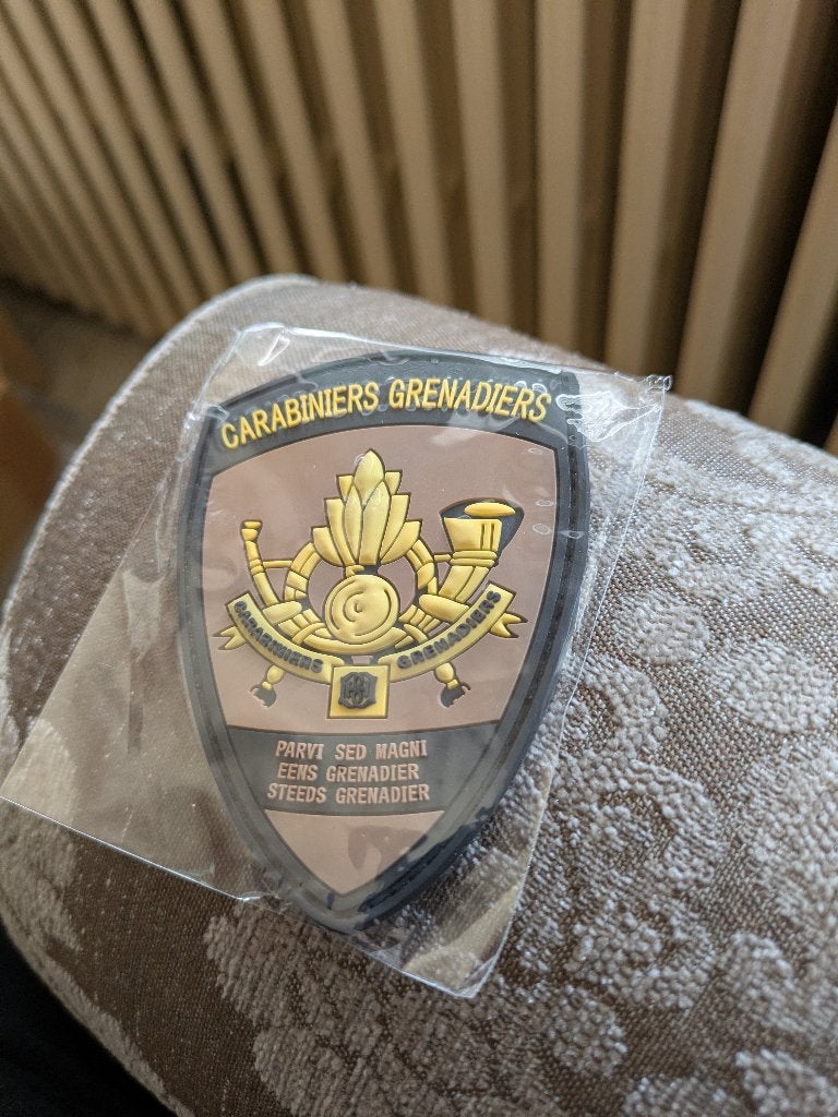 Carabiniers grenadiers, Enlèvement ou Envoi, Armée de terre, Emblème ou Badge