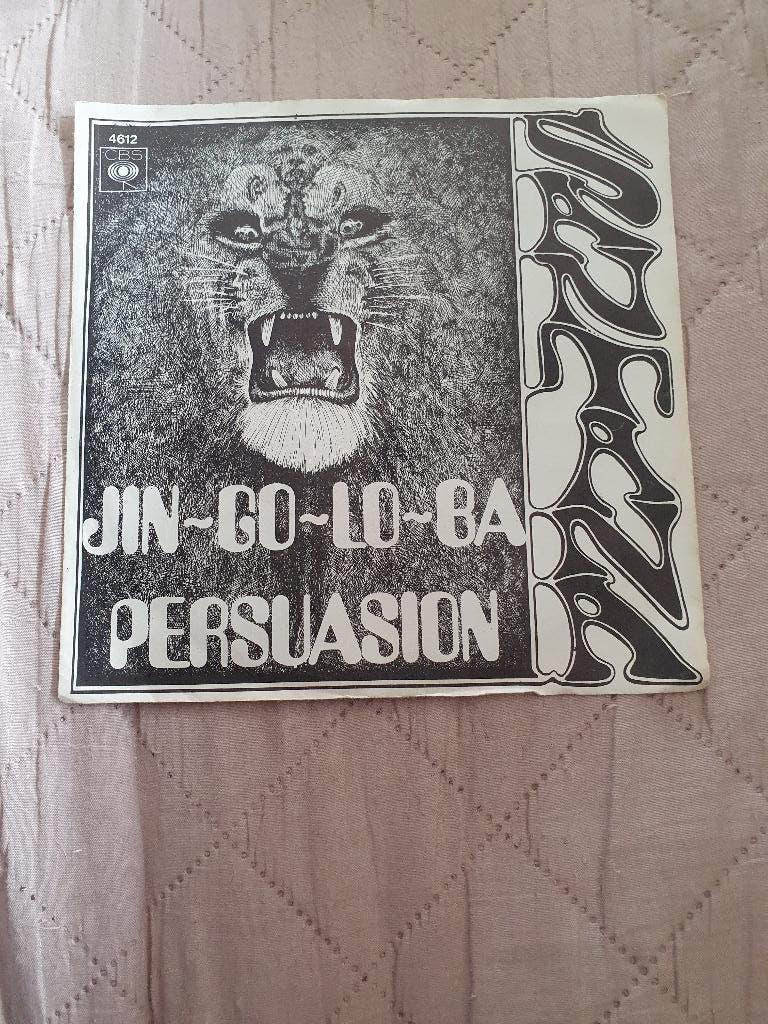 S - Santana – Jin-Go-Lo-Ba / Persuasion - 1969, 7 inch, Single, Ophalen of Verzenden, Zo goed als nieuw