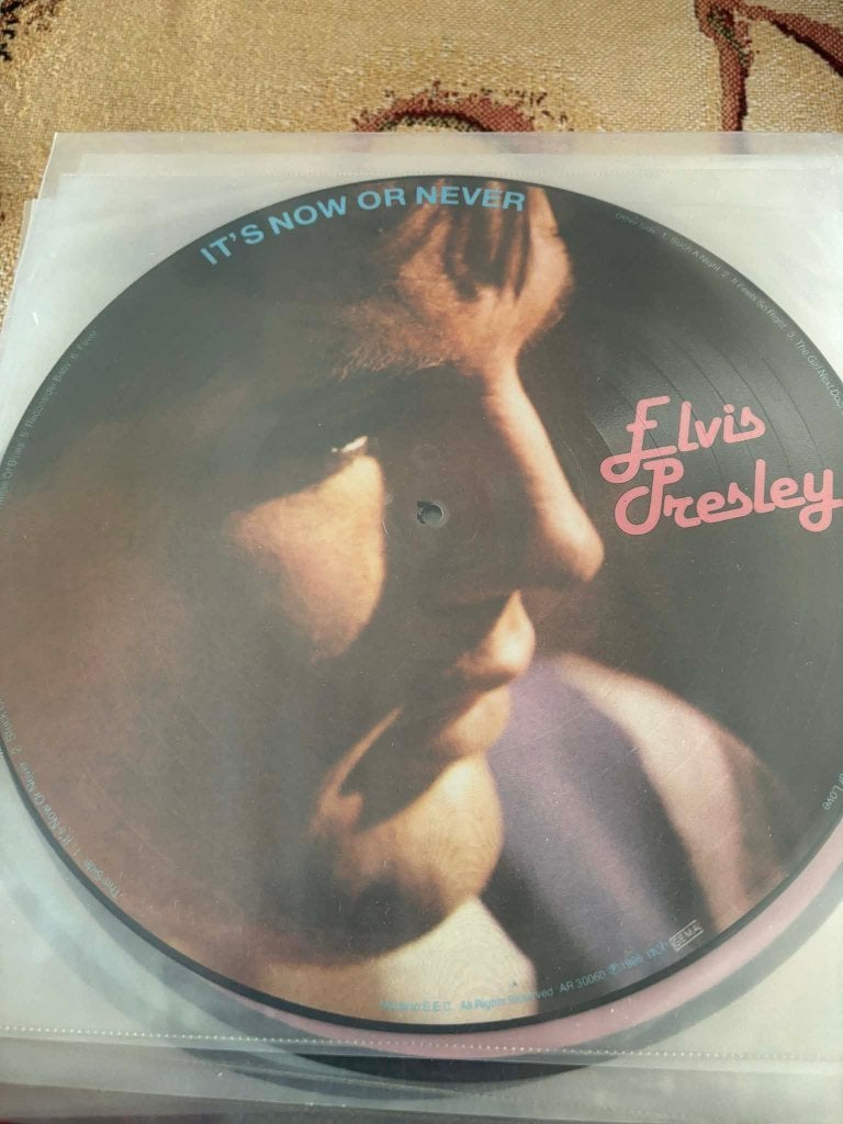 Elvis Picture disc lp, It's now or never.  10 euro., Cd's en Dvd's, LP, Ophalen of Verzenden, Zo goed als nieuw, Picture disc