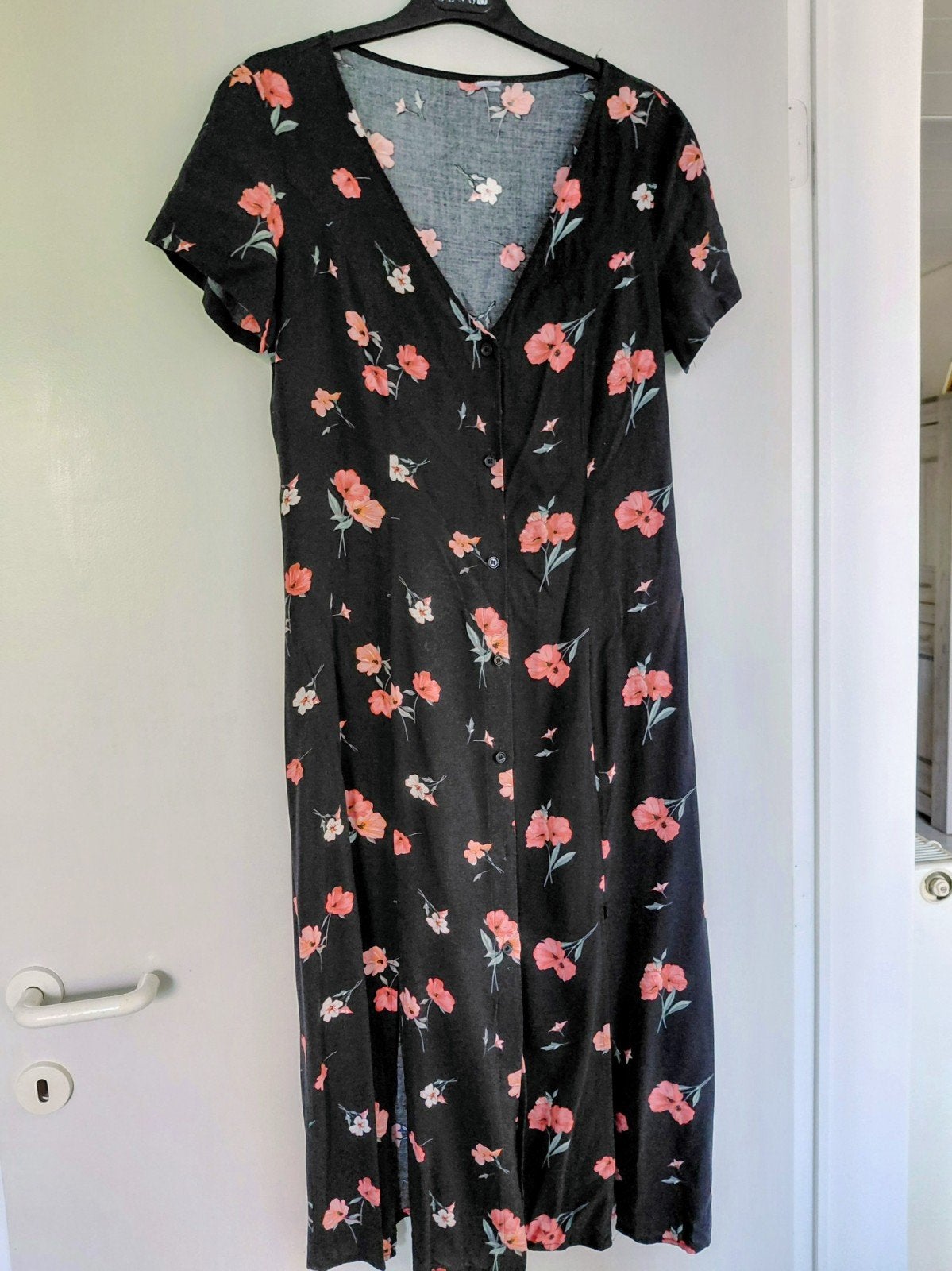 Lang zwart met bloemen, Ophalen, Zwart