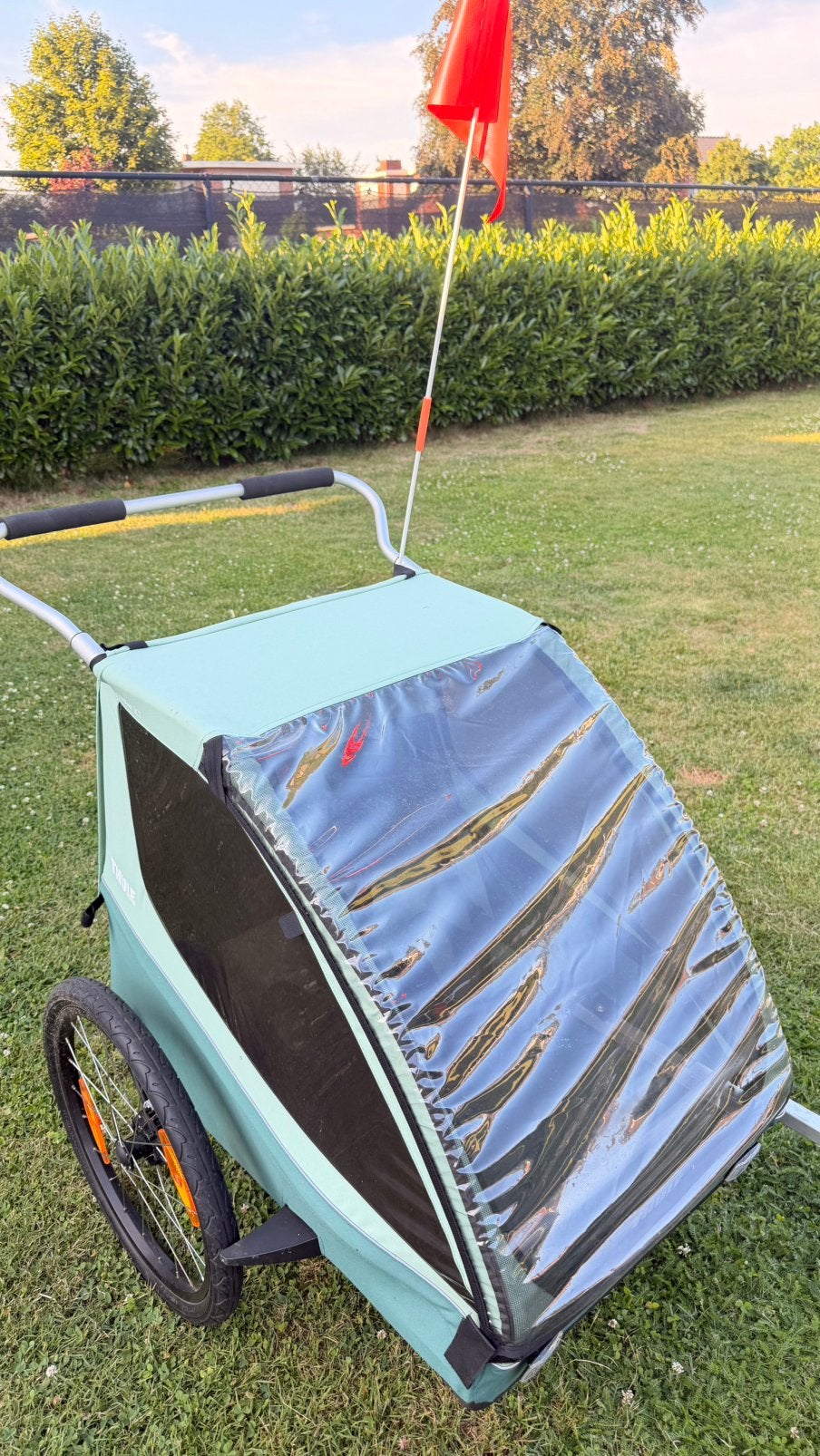 Thule Coaster XT voor 2 kinderen, Ophalen, Opvouwbaar, Zo goed als nieuw, Kinderkar