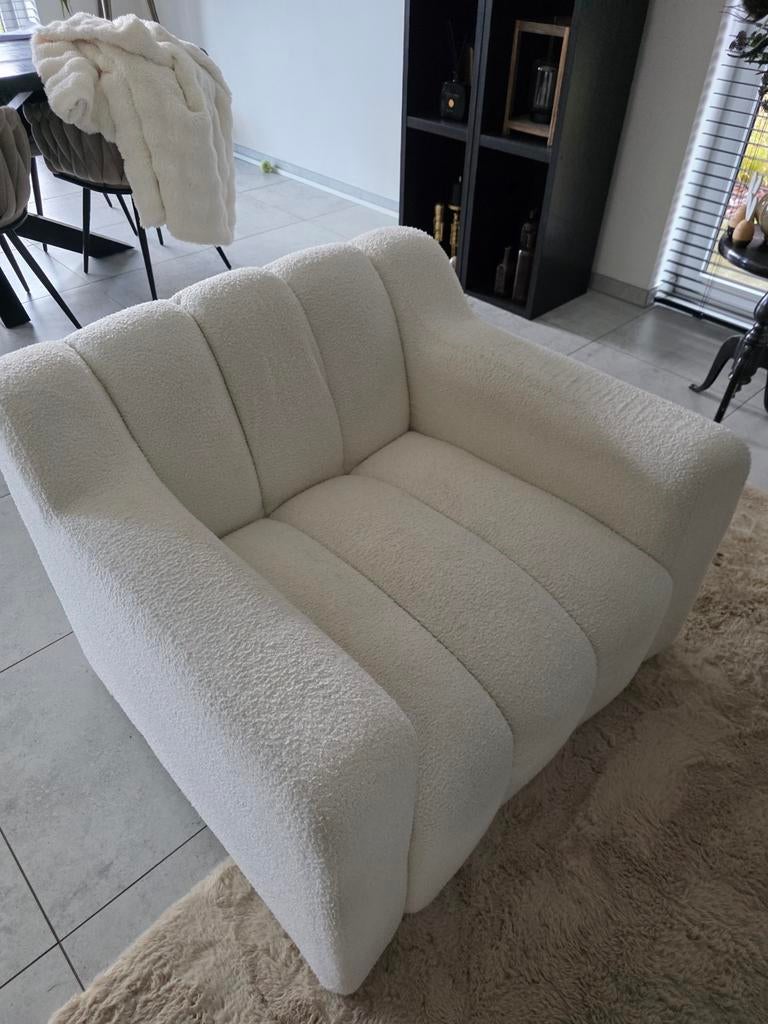 Zeer mooie fauteuil  van belliani teddy, Huis en Inrichting, Ophalen, Stof