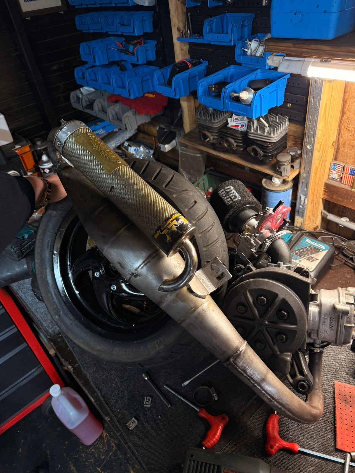 Gilera runner B klasse project, Motoren, Tuning en Styling, Ophalen