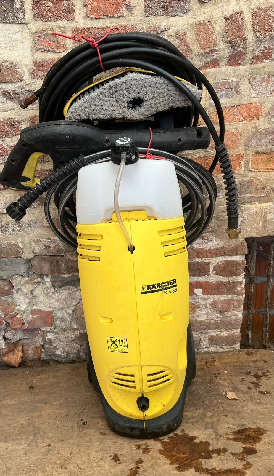 Karcher K 4.86 Hogedrukreiniger Lans Borstel Slang - Werkend, Ophalen, Zo goed als nieuw