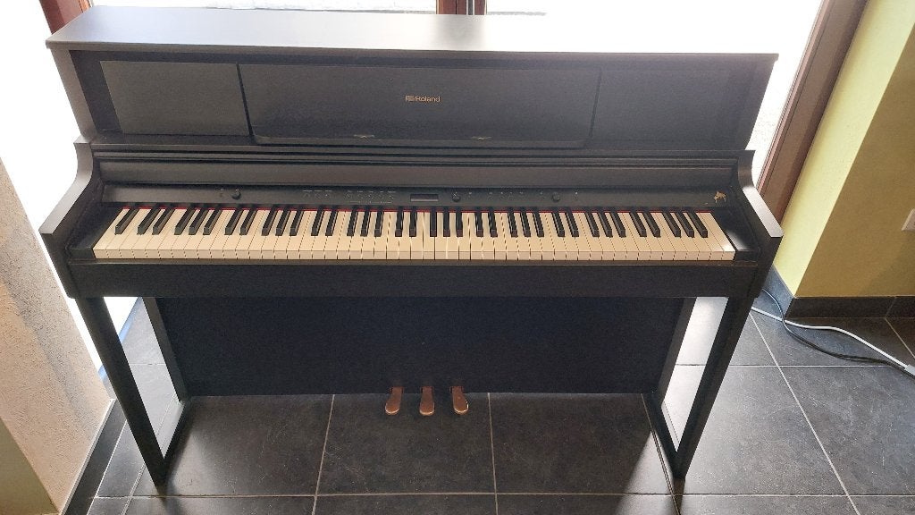 Elektrische piano - Roland LX705 - charcoal black, Muziek en Instrumenten, Piano's, Zo goed als nieuw, Piano, Zwart, Digitaal