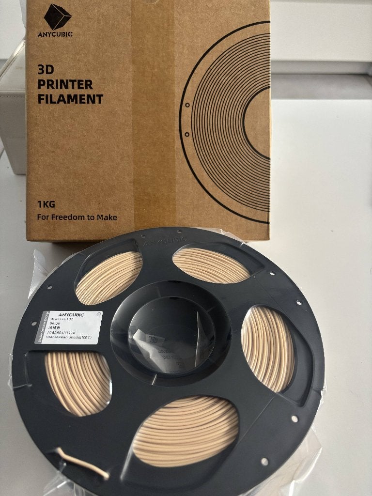 Anycubic Beige 1KG PLA-spoel/andere kleuren beschikbaar, Ophalen of Verzenden, Nieuw