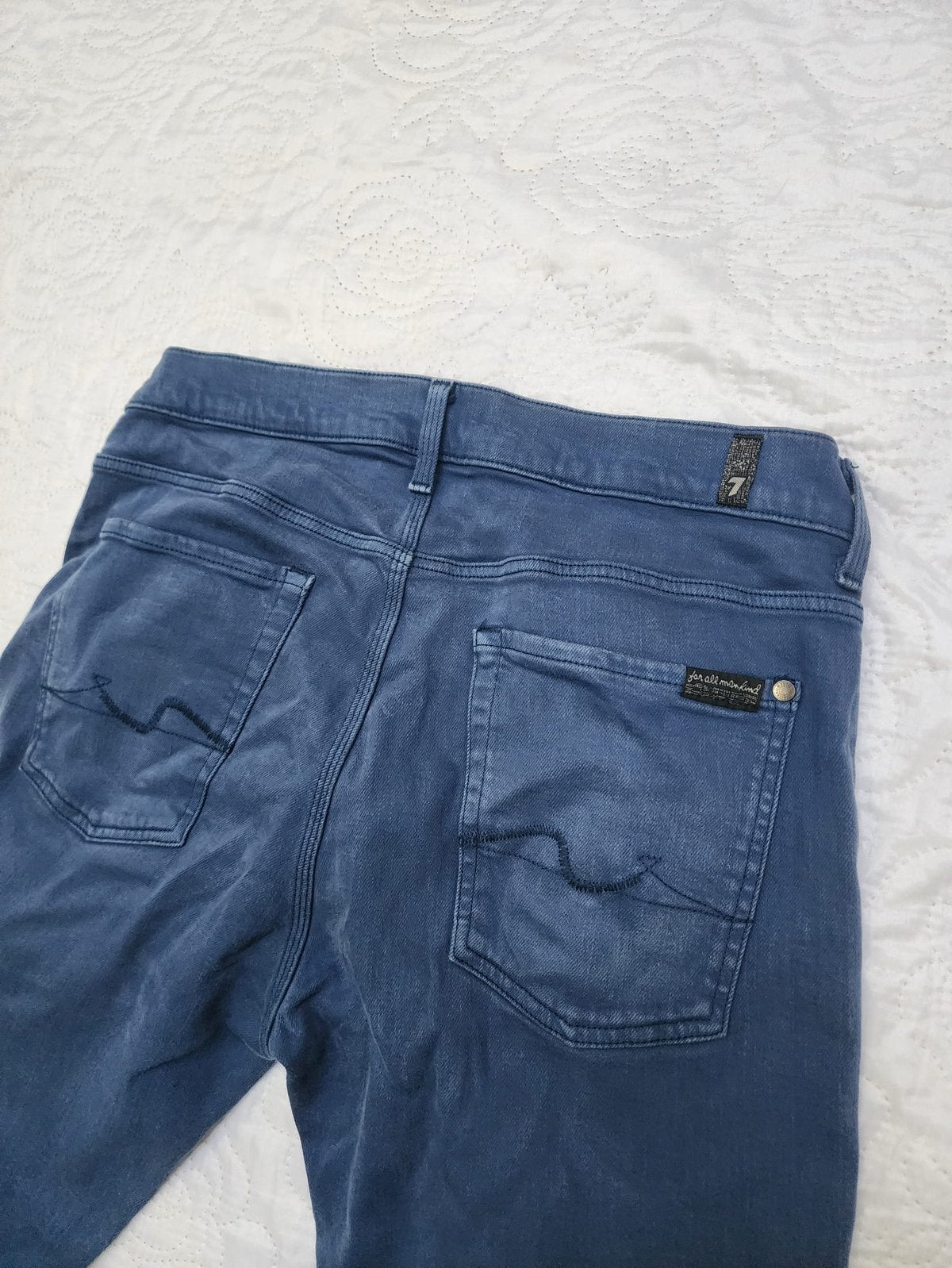 Jean 7 For All Mankind - Modèle Slimmy Luxe Performance W33, Vêtements | Hommes, Envoi, Porté, Bleu, W32 (confection 46) ou plus petit