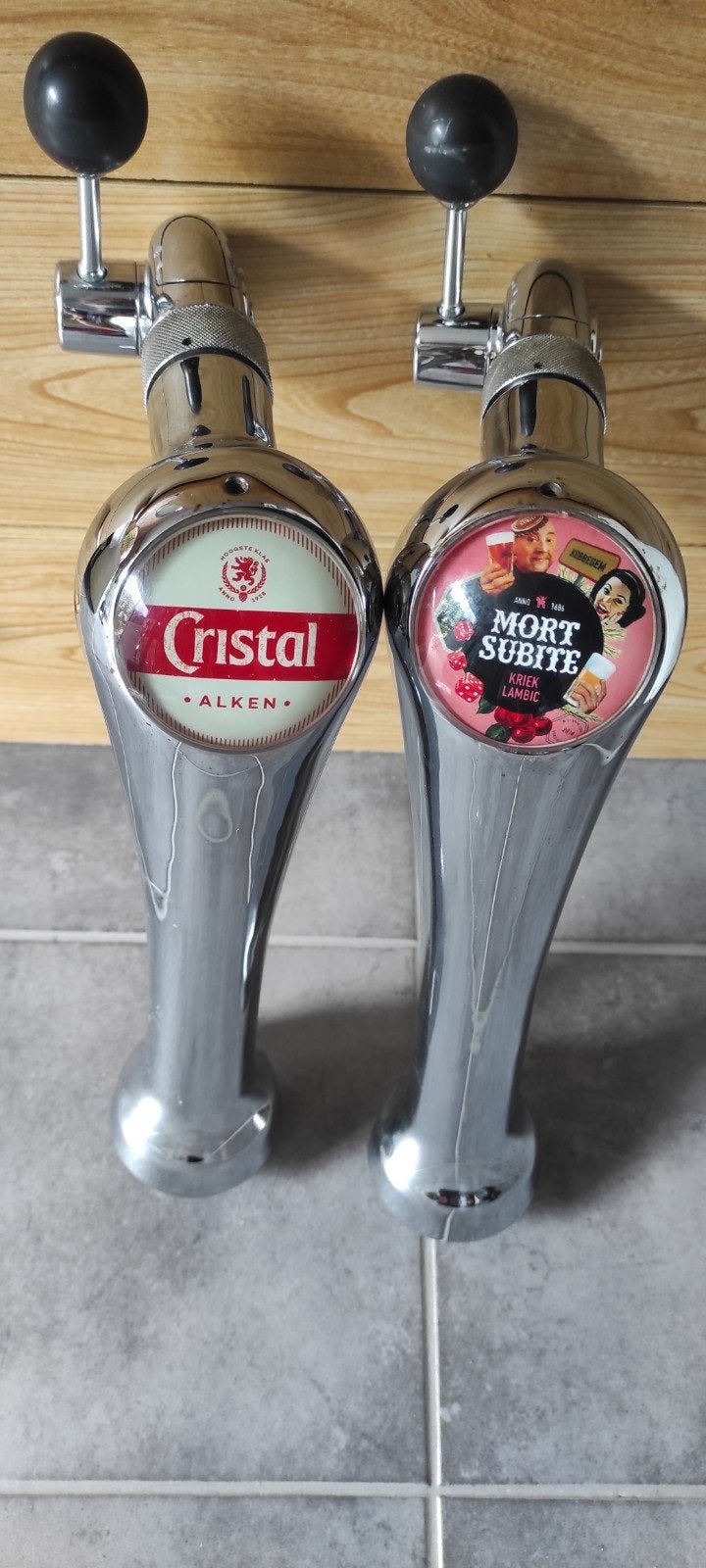 Set van 2 professionele tapkranen -Cristal Alken & Mort Subi, Ophalen of Verzenden