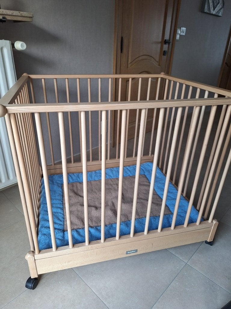 Babybox Bopita met mat, zo goed als nieuw, Ophalen, Zo goed als nieuw, Rechthoekig, In hoogte verstelbaar