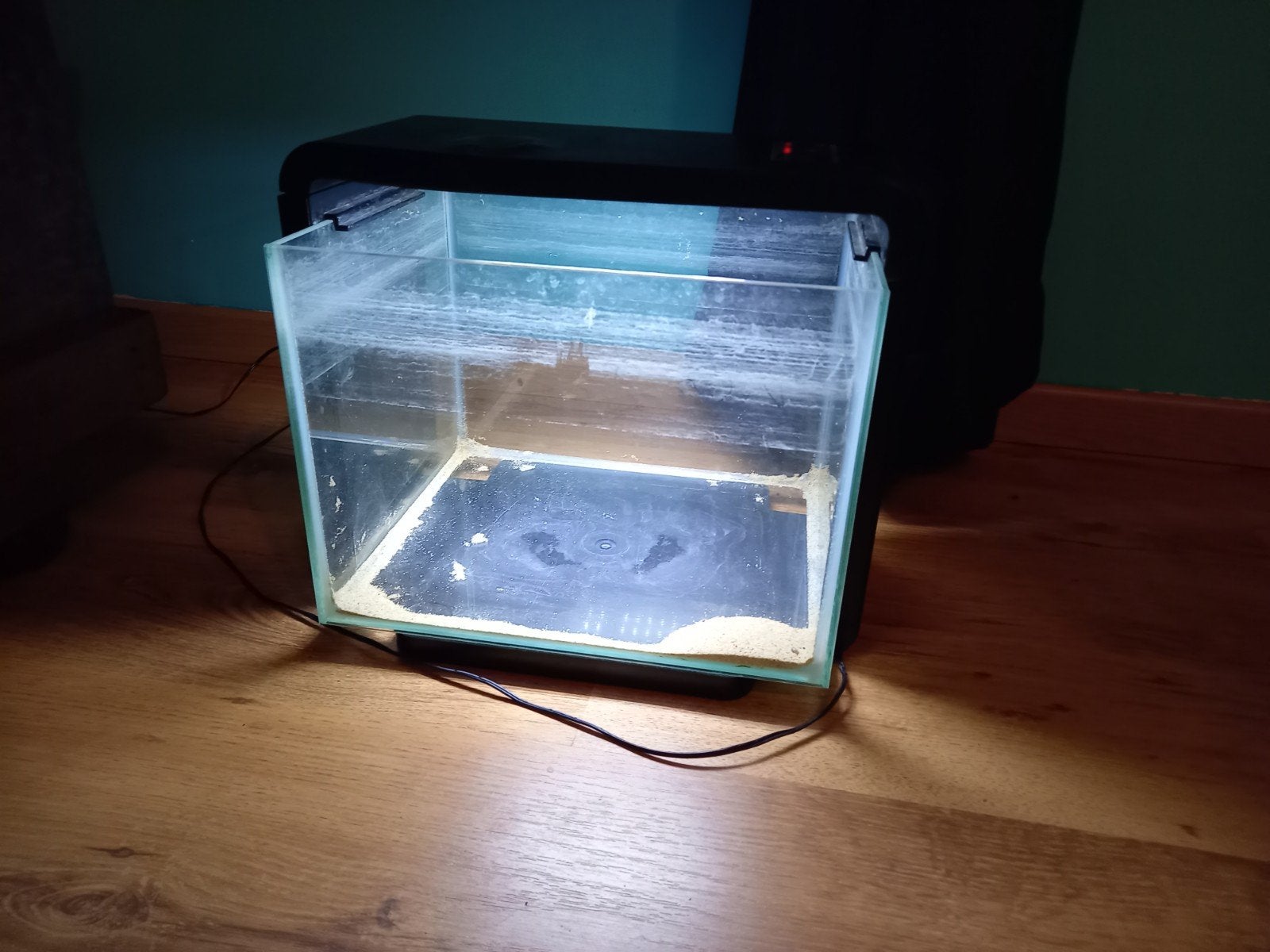 aquarium plus attributen, Dieren en Toebehoren, Ophalen, Decoratie, Zo goed als nieuw, Inclusief deksel
