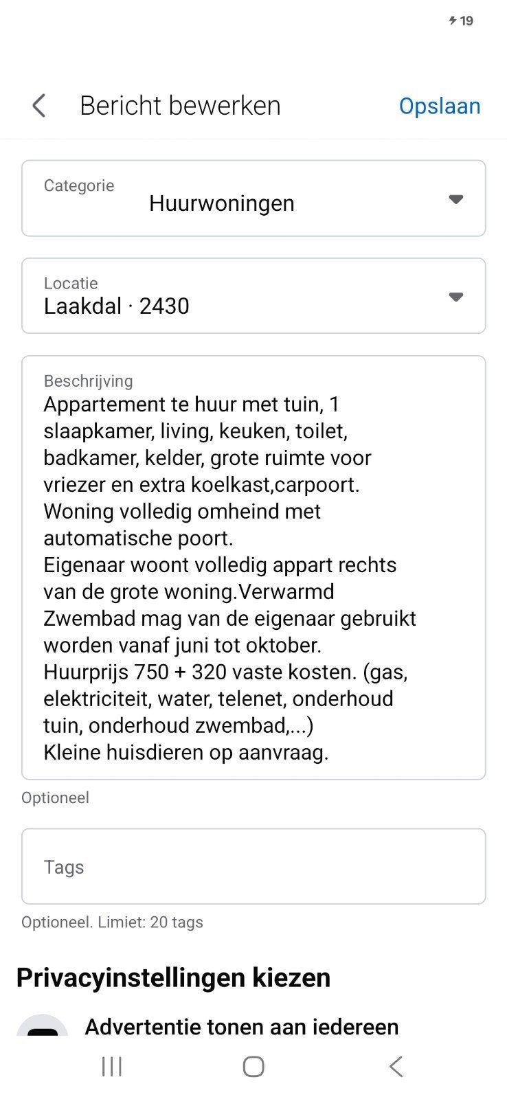 Appartement te huur regio Laakdal., Anvers (ville)