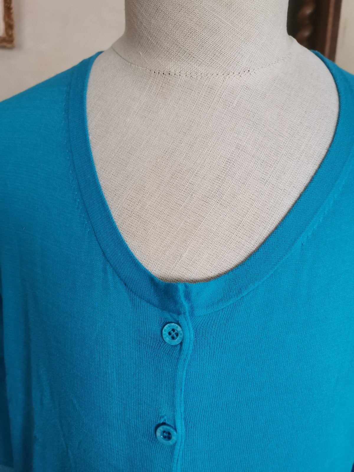 Heel mooi dames cardigan truitje van La Gaviotta, Kleding | Dames, Blauw, Maat 46/48 (XL) of groter, Ophalen of Verzenden, Zo goed als nieuw