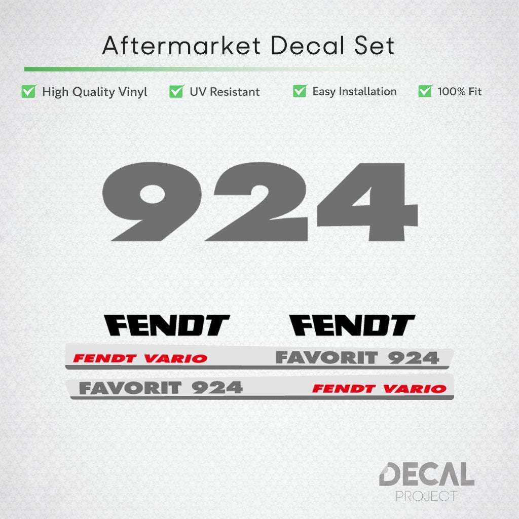 Autocollants de rechange Fendt 924 - 930, Envoi