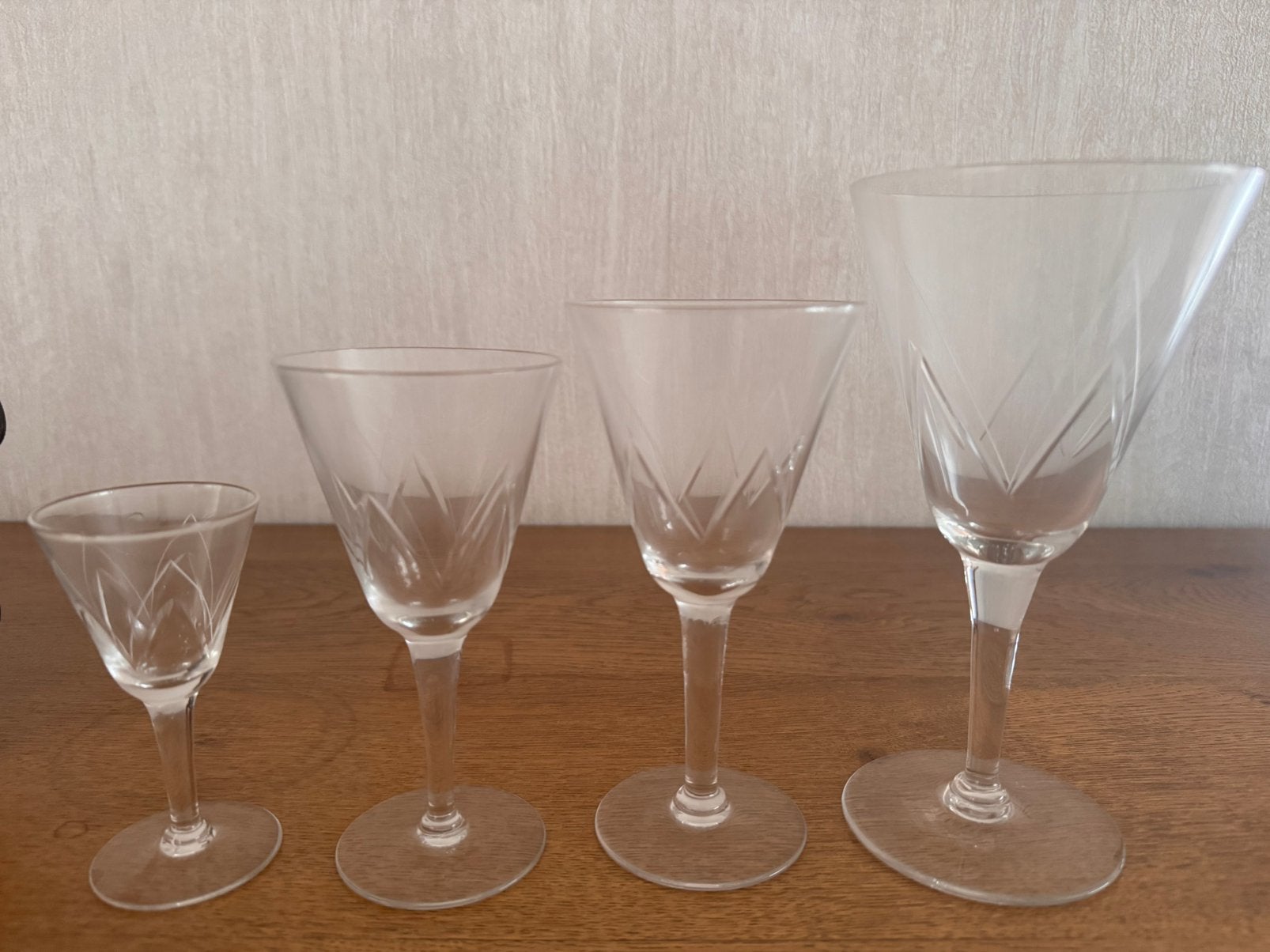 Vintage glasservies, Ophalen, Zo goed als nieuw