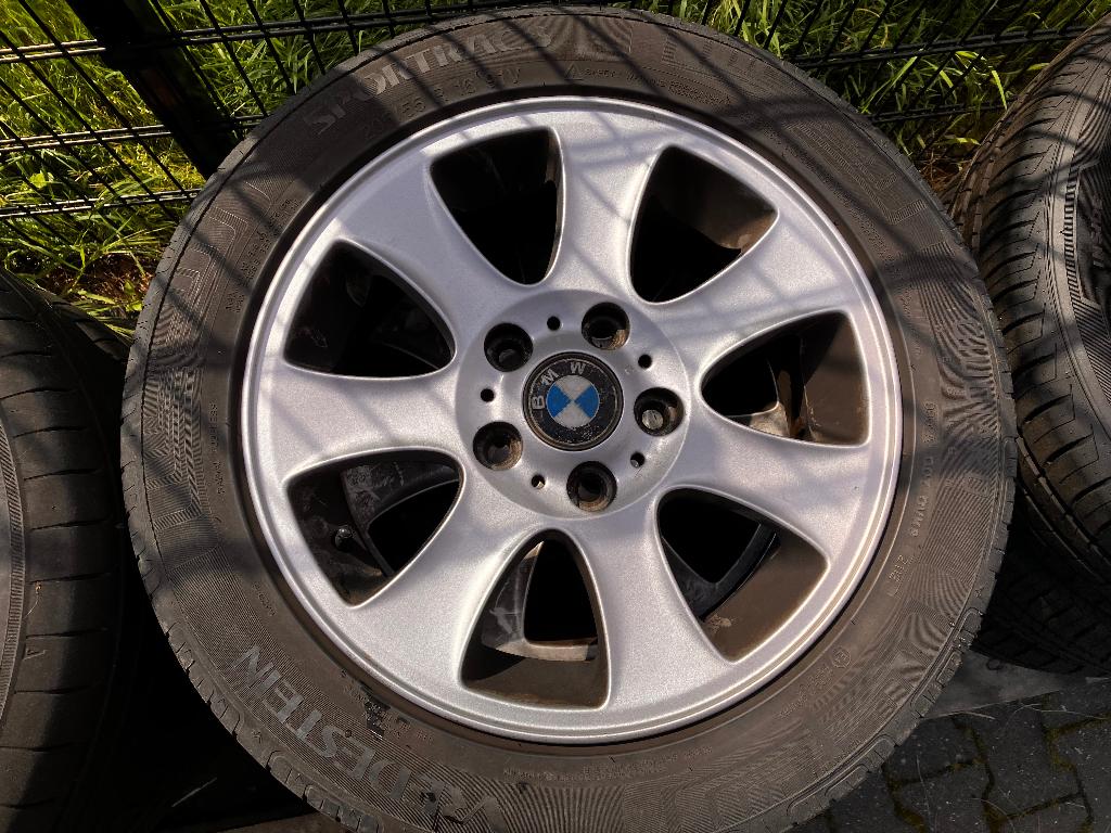 Banden + velgen BMW, Auto-onderdelen, Banden en Velgen, Ophalen, Gebruikt, 16 inch, 205 mm