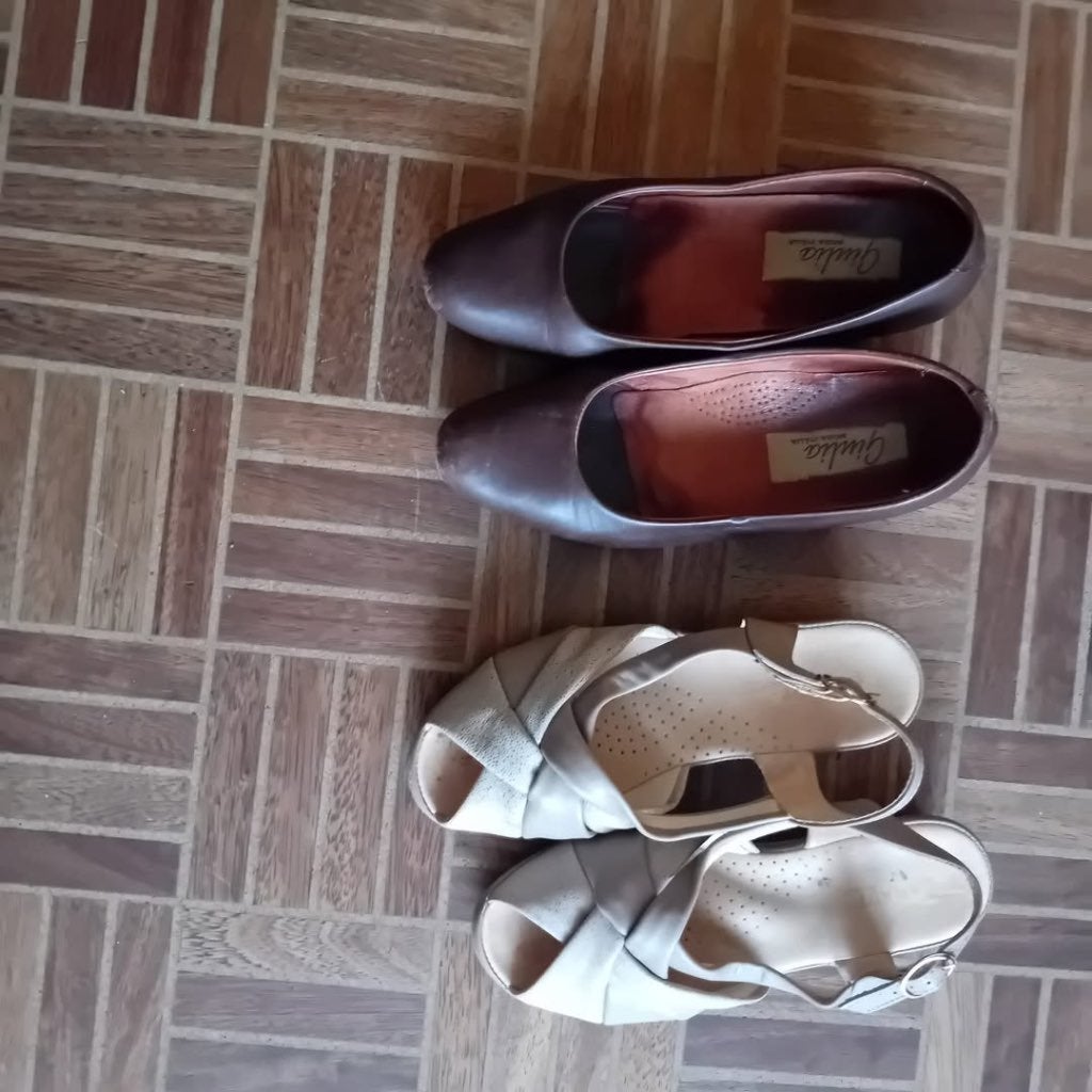 Bruine damesschoenen - maat 37, Kleding | Dames, Ophalen, Bruin, Overige typen, Gedragen