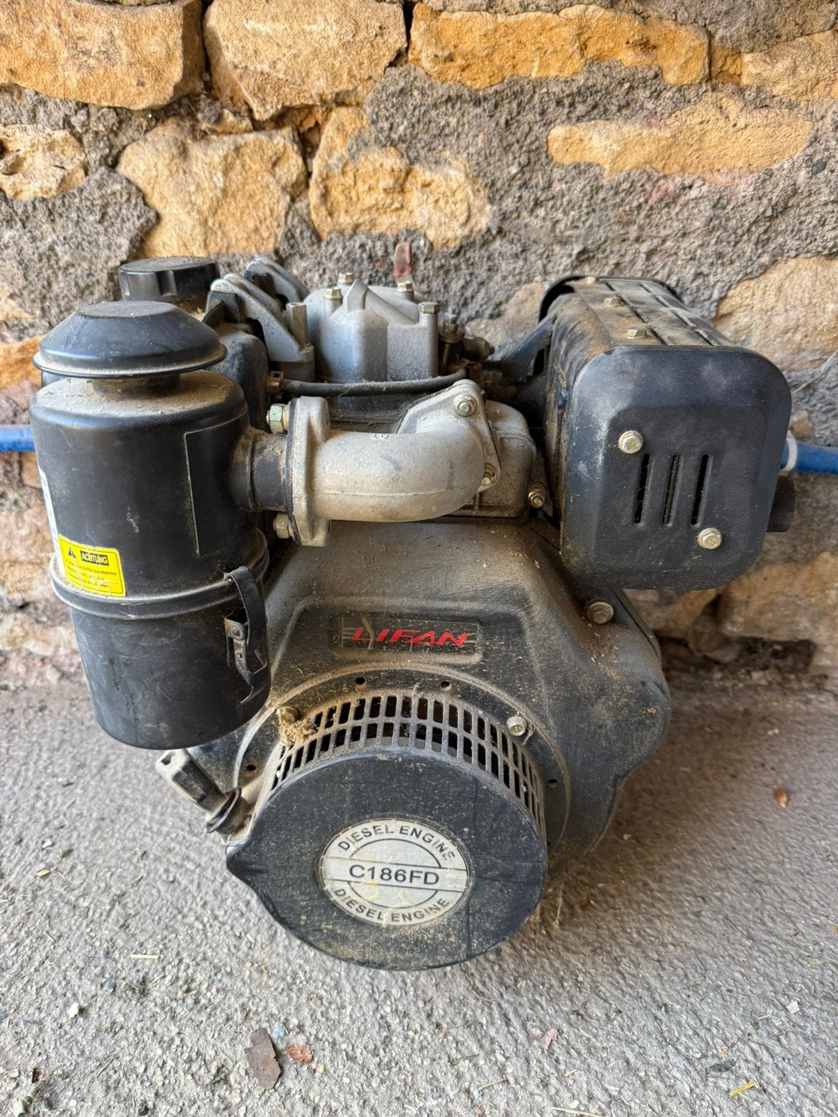 Moteur diesel avec lanceur ou démarreur électrique, Enlèvement, Utilisé