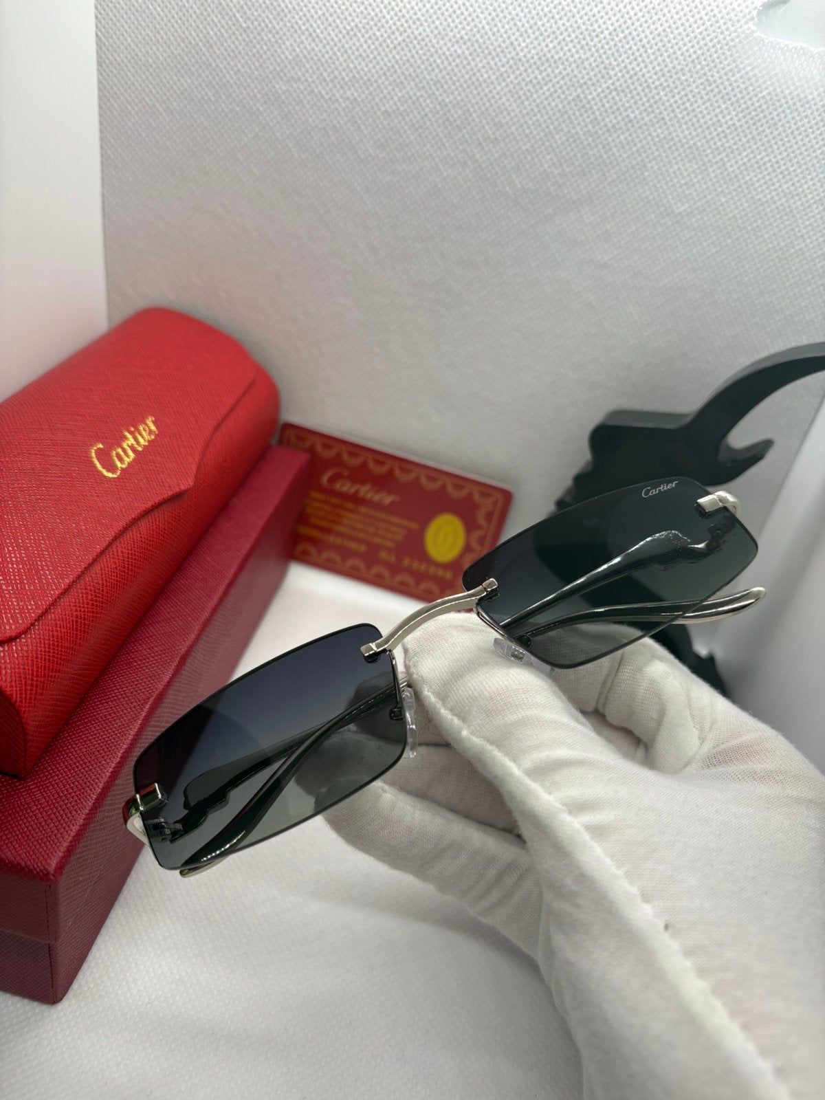 Lunettes de soleil cartier, Handtassen en Accessoires, Ophalen of Verzenden, Zo goed als nieuw, Bril