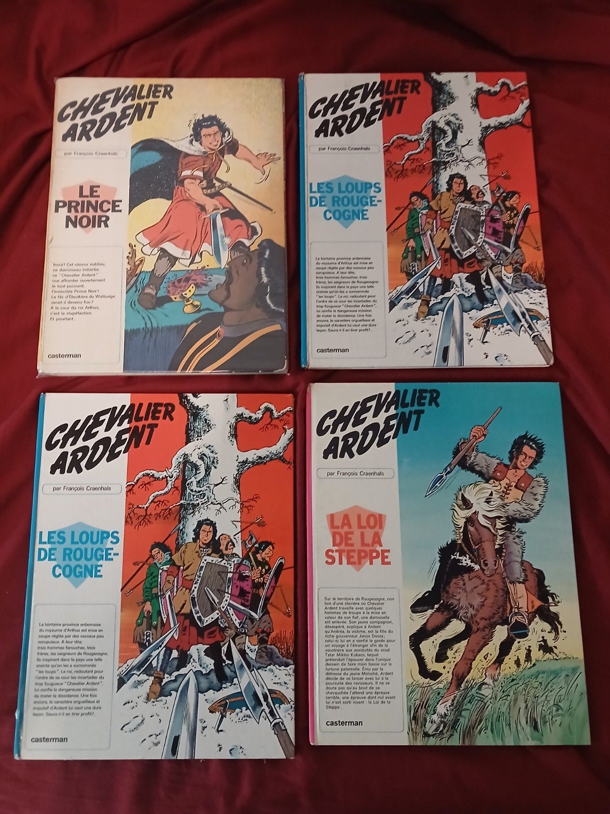4 BD chevalier Ardent 3 en E.O., Livres, Plusieurs BD, Enlèvement ou Envoi, Comme neuf, François Craenhals