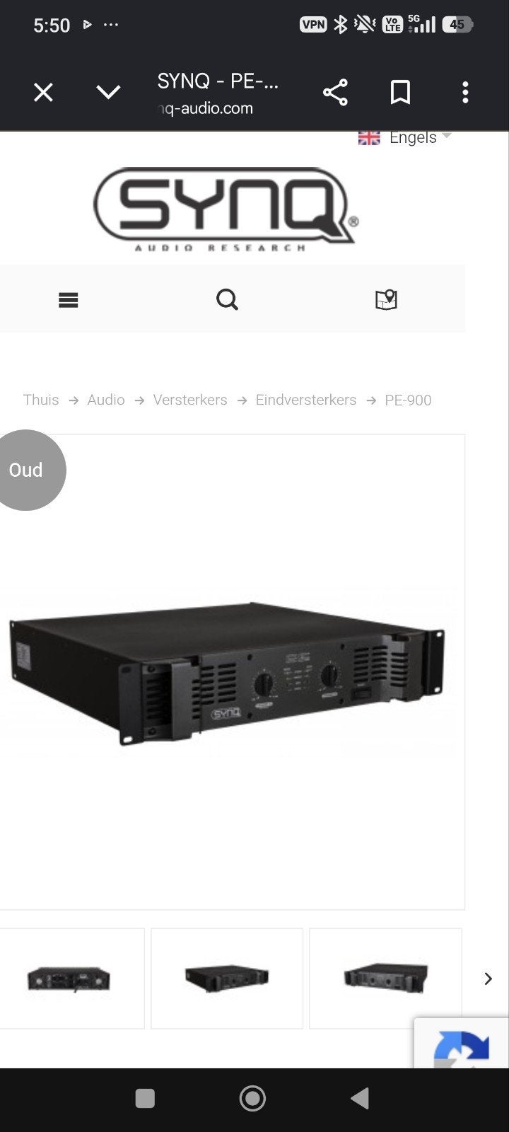synq versterker pe 900, Informatique & Logiciels, Enlèvement