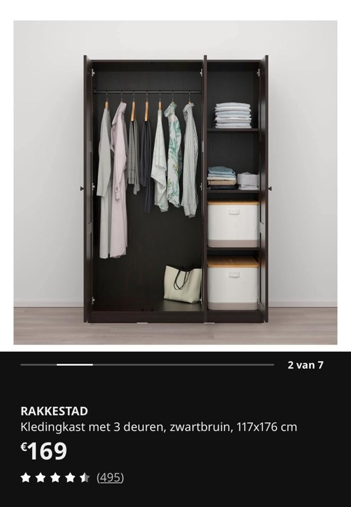 Kleerkast Ikea, Ophalen, Zo goed als nieuw