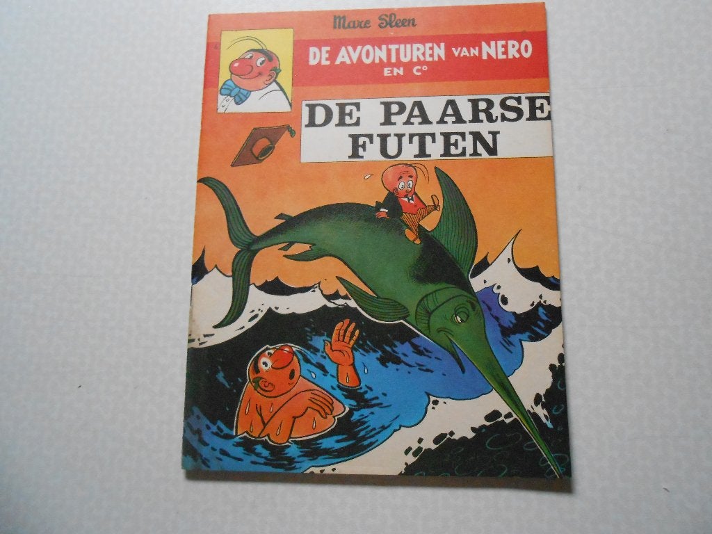 Nero 6 De paarse futen 1967. 1 ste druk., Boeken, Marc Sleen, Eén stripboek, Ophalen of Verzenden, Zo goed als nieuw