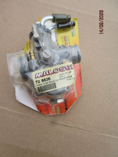 Nouveau carburateur Malossi Dell'Orto PHBG 15 BD Peugeot 103, Enlèvement ou Envoi, Neuf, Carburateur, Peugeot