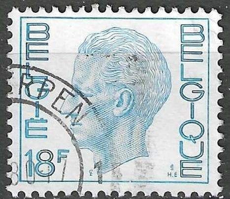 Belgie 1971-1972 - Yvert/OBP 1586 - Boudewijn - 18 F. (ST), Verzenden, Gestempeld, Gestempeld, Koninklijk huis