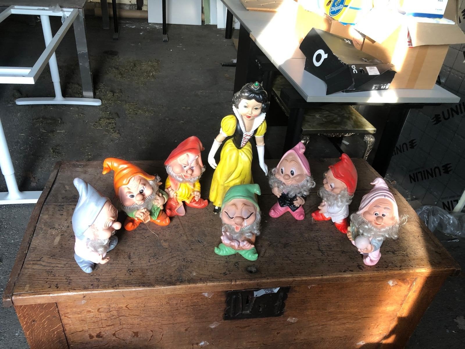 Vintage set sneeuwwitje en de 7 dwergen, Verzamelen, Disney, Ophalen