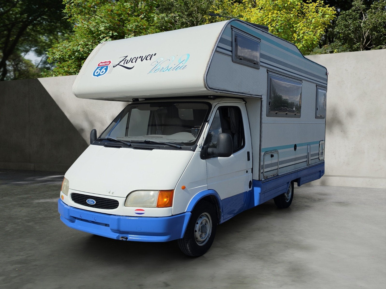 Ford Transit 2.5D Camper 1996 Oldtimer 160dkm Compleet, Caravans en Kamperen, Mobilhomes, Bedrijf, tot en met 4, Alkoof, Ford